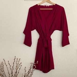 BCBGeneration Romper Size 2 in Wine